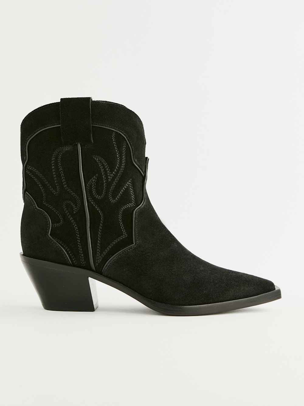Reformation Otto Mini Western Boot - Black Black
