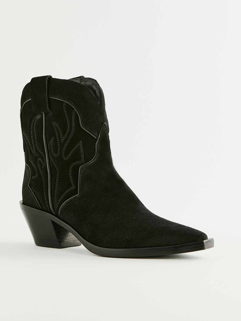 Reformation Otto Mini Western Boot - Black Black