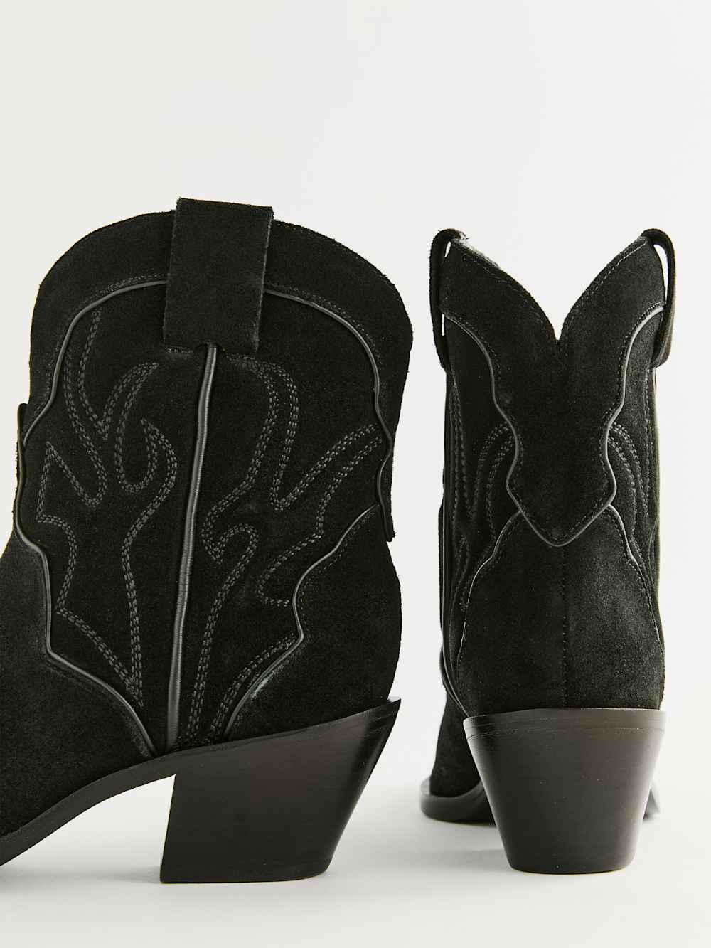 Reformation Otto Mini Western Boot - Black Black