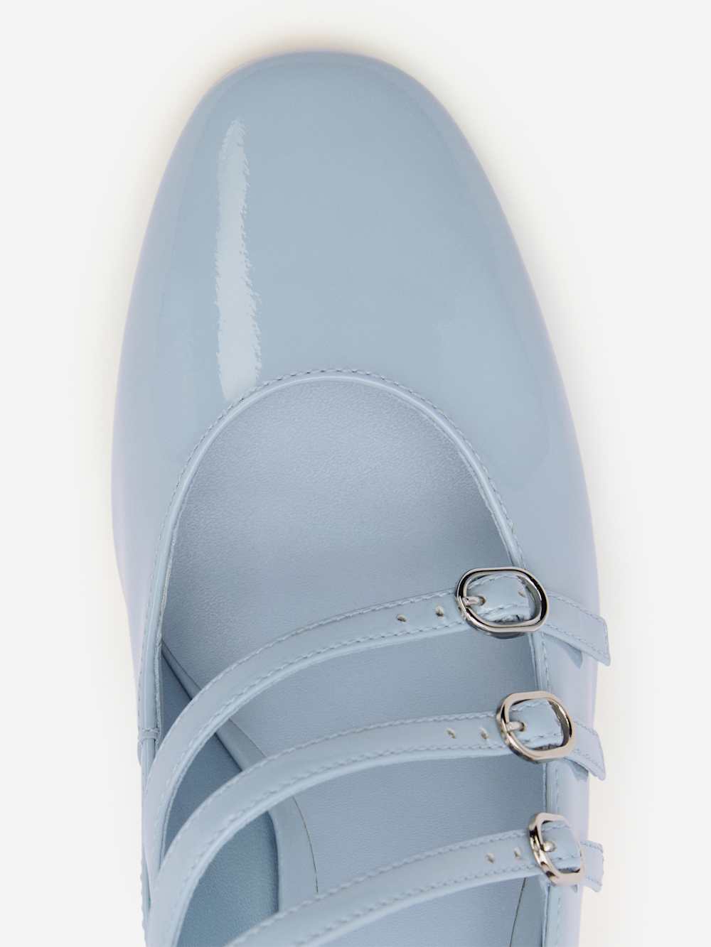 Reformation Mimi Buckle Pump - Mist Patent