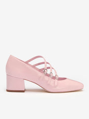 Reformation Mimi Buckle Pump - Powder Pink Patent