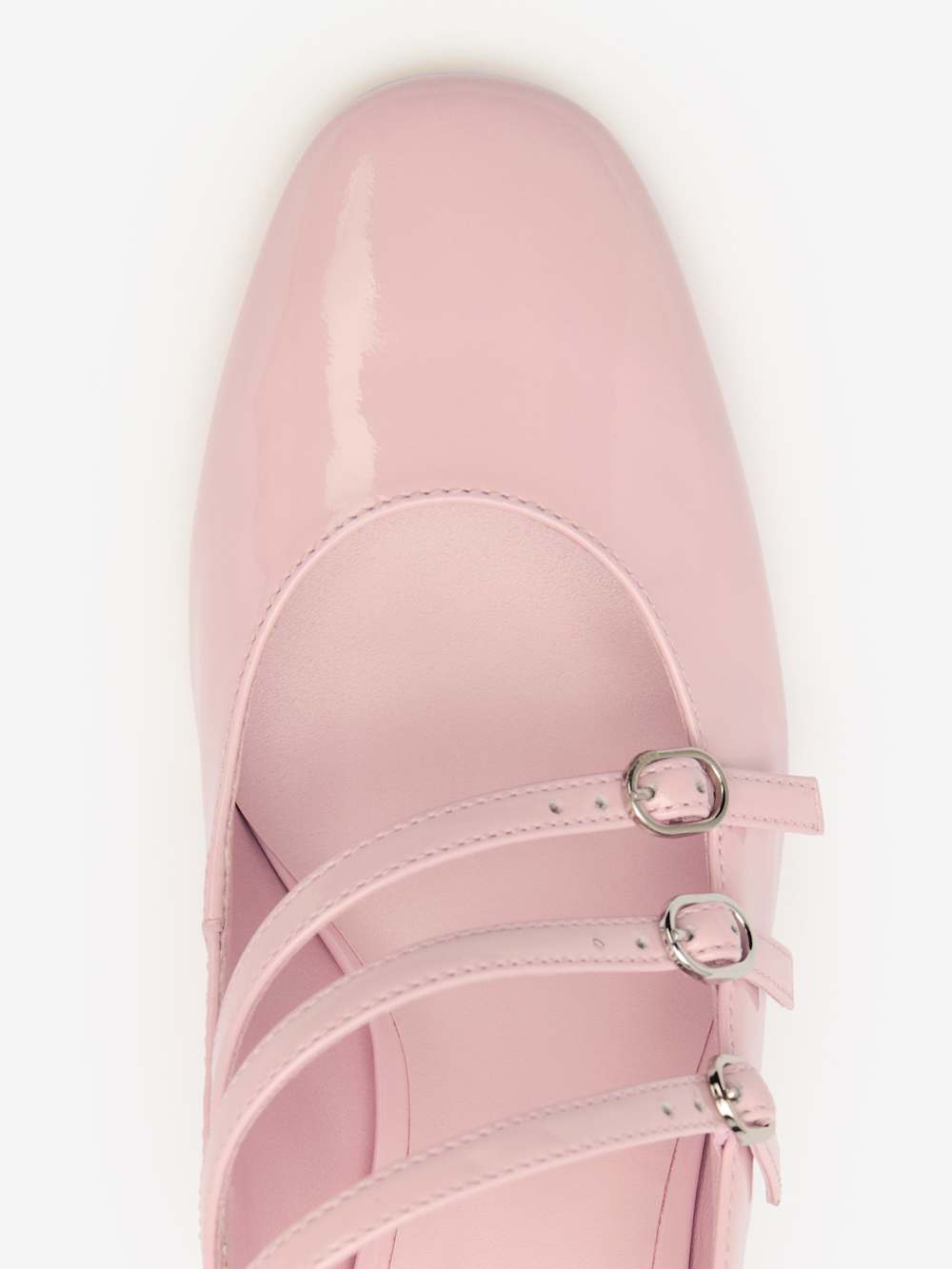 Reformation Mimi Buckle Pump - Powder Pink Patent