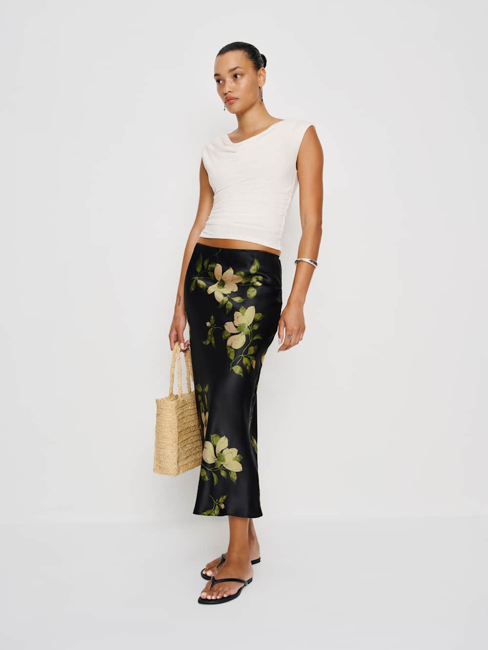 Reformation Layla Silk Skirt - Mood For Love