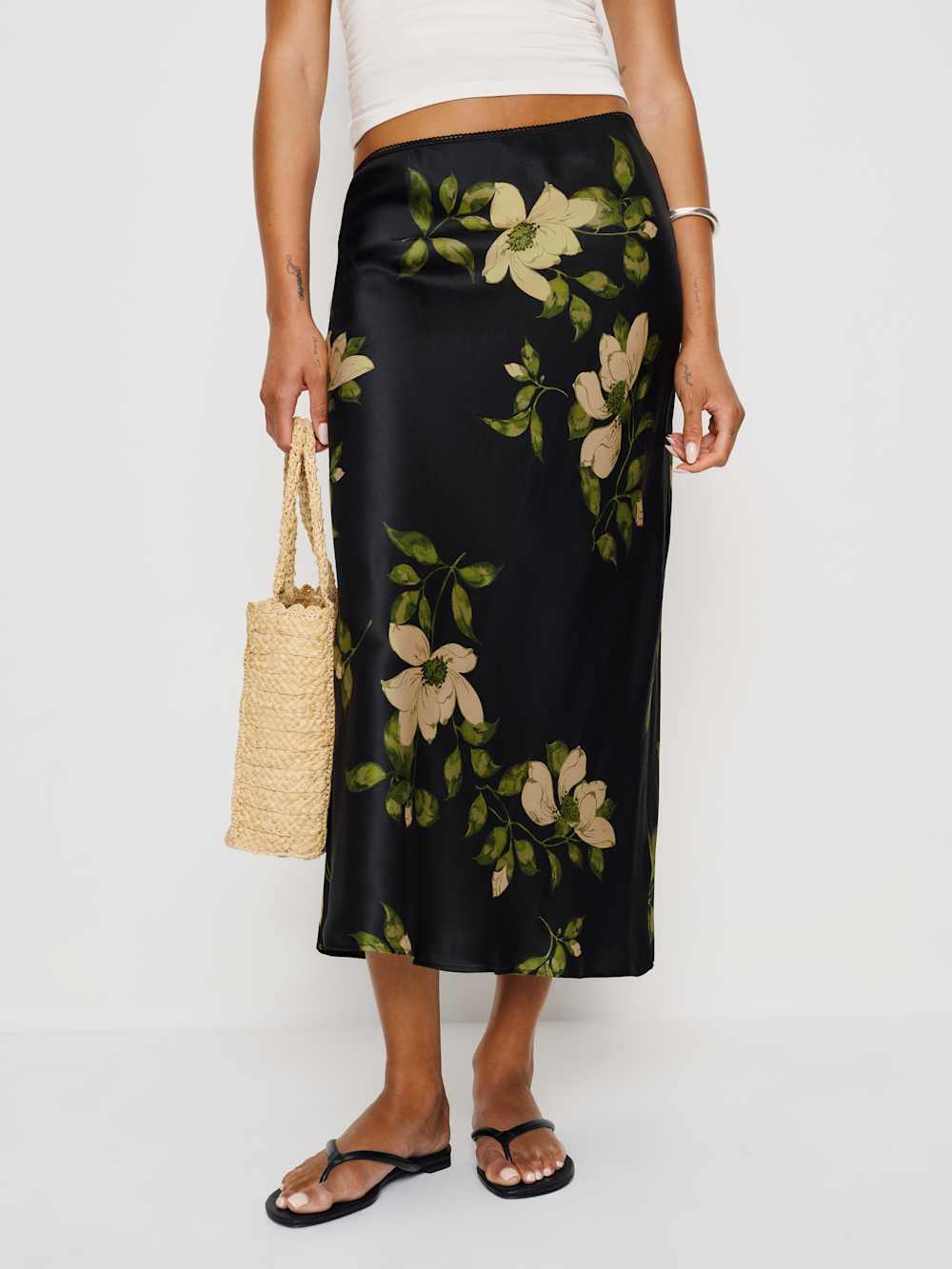 Reformation Layla Silk Skirt - Mood For Love