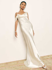 Reformation Ronda Silk Dress - Ivory