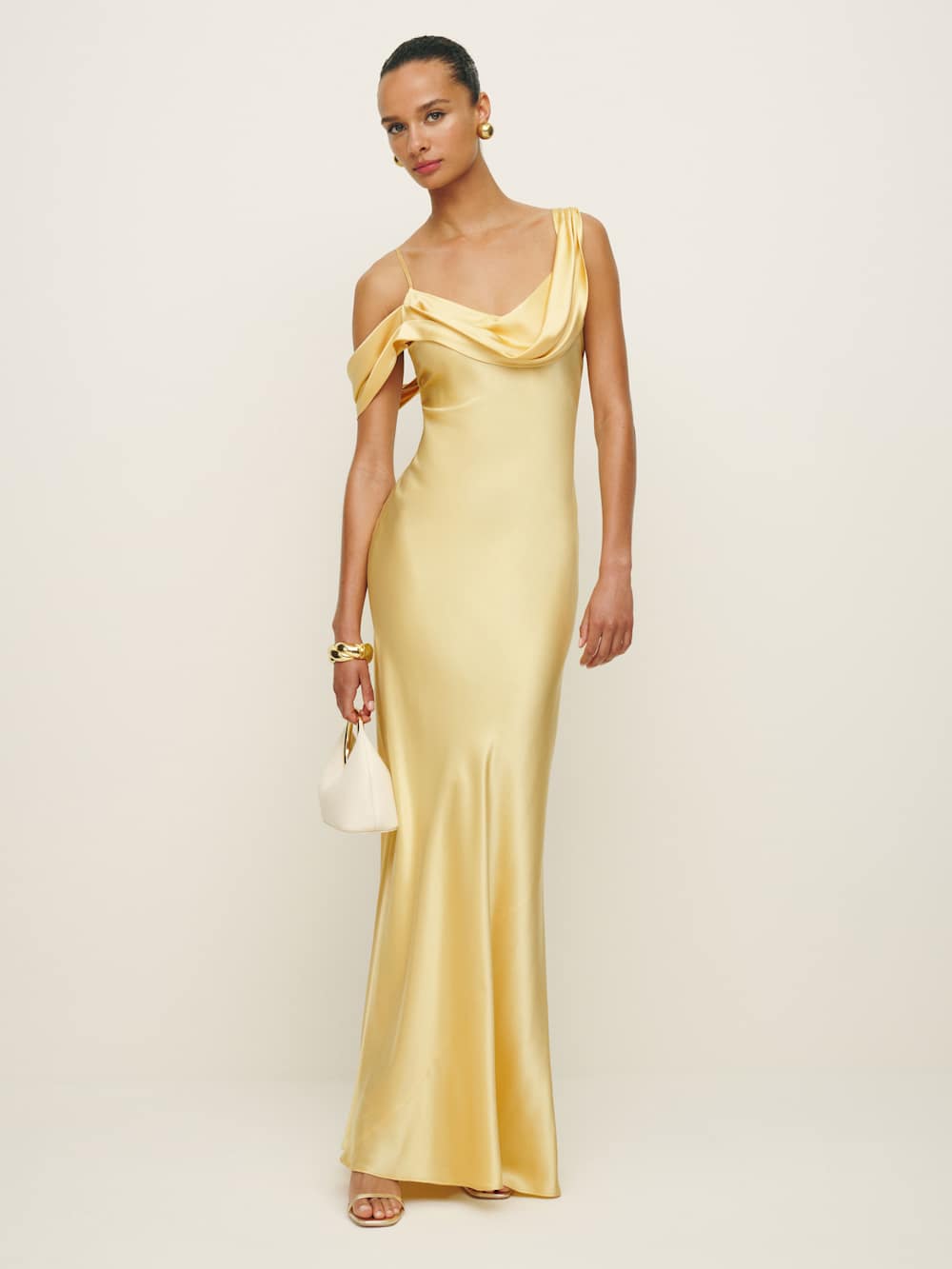 Reformation Ronda Silk Dress - Sunshine