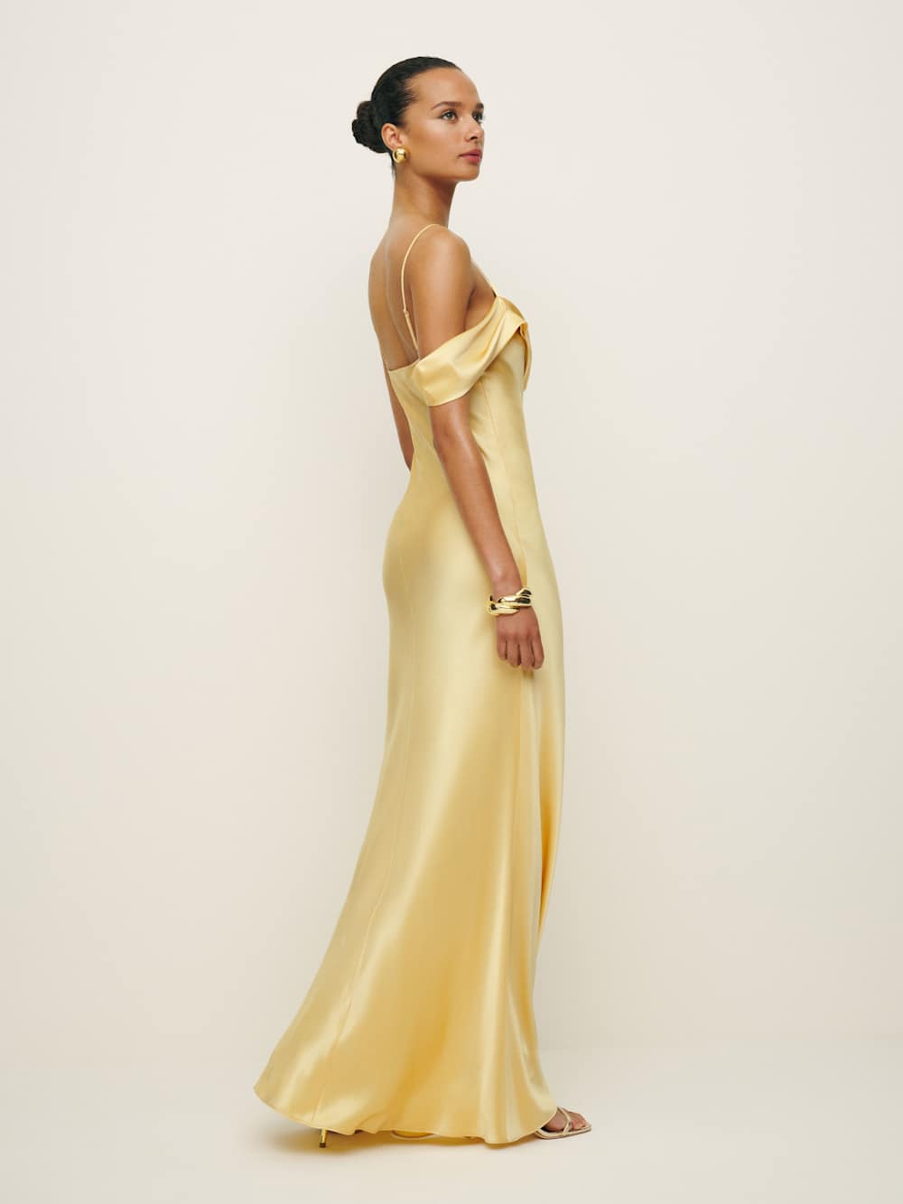Reformation Ronda Silk Dress - Sunshine