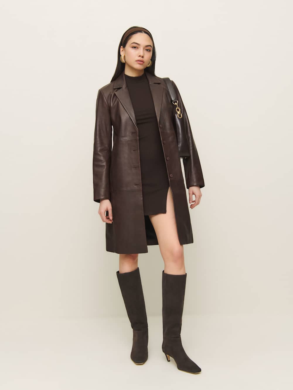Reformation Remy Knee Boot - Boss Suede