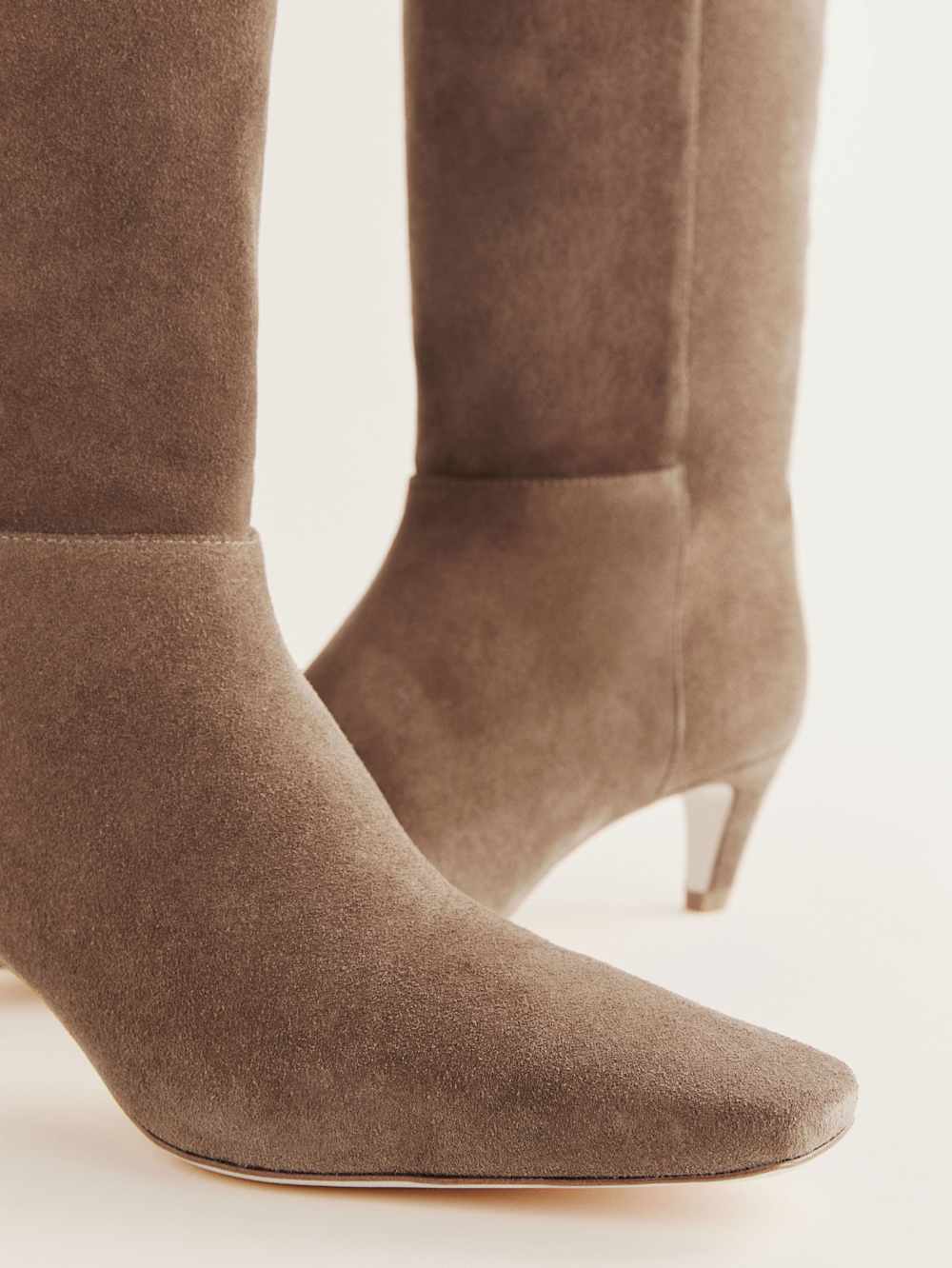 Reformation Remy Knee Boot - Farro Suede