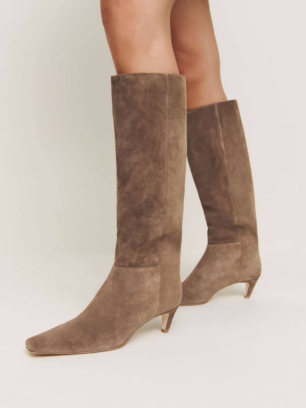 Reformation Remy Knee Boot - Farro Suede