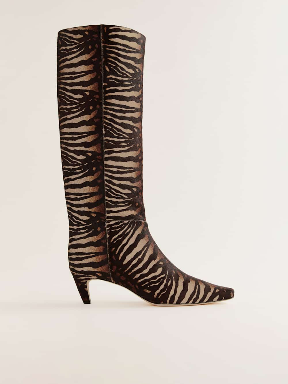 Reformation Remy Knee Boot - Hyena Haircalf