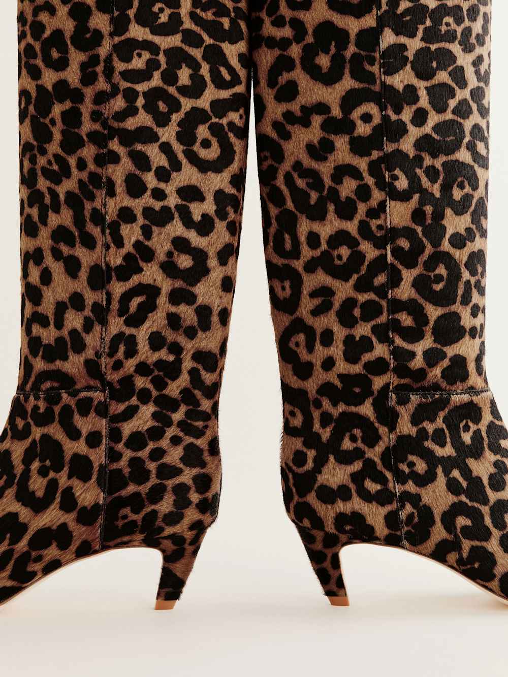 Reformation Remy Knee Boot - Leopard Haircalf