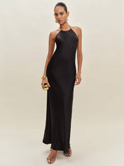 Reformation Jeany Silk Dress - Black