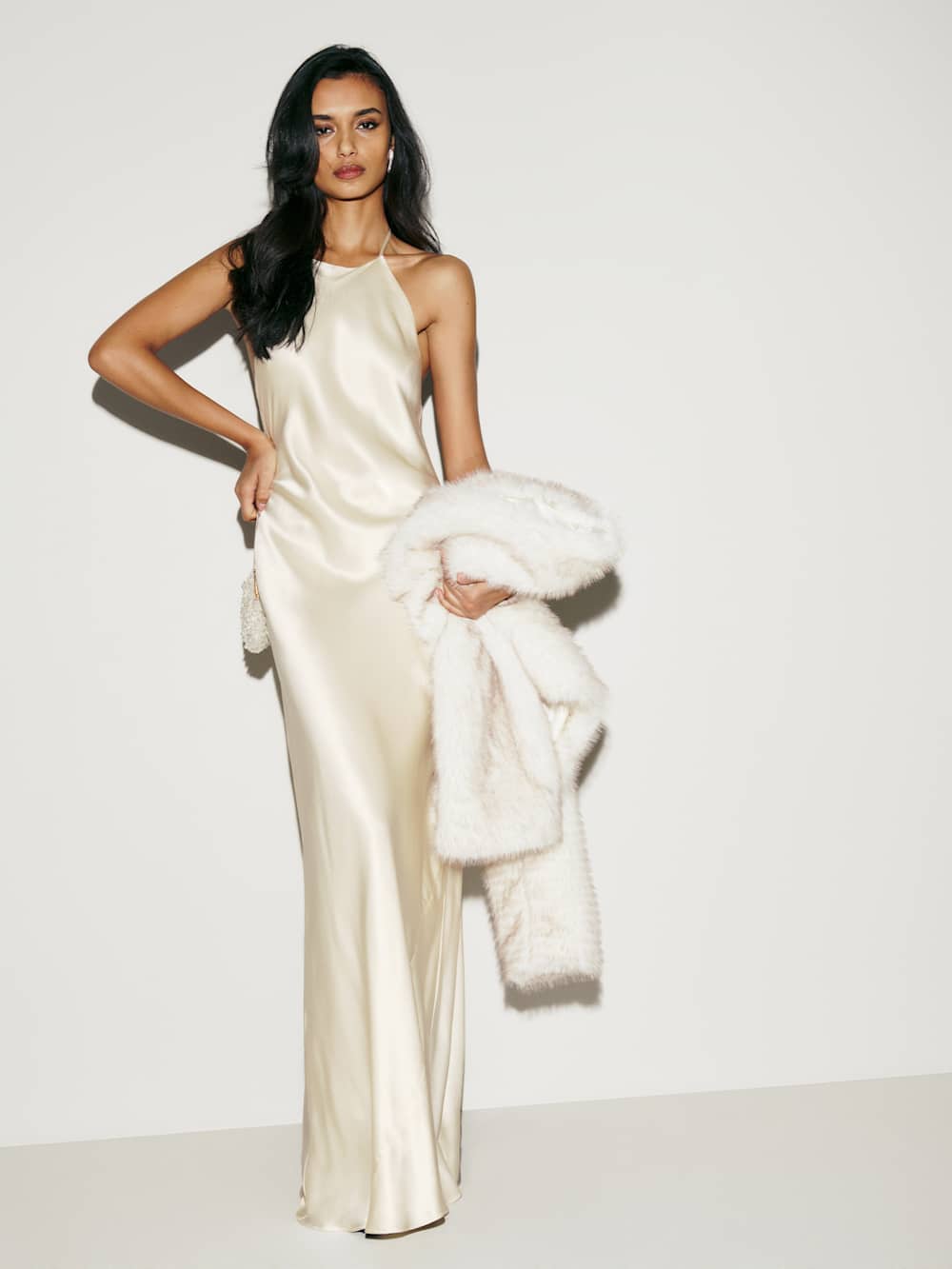 Reformation Jeany Silk Dress - Fior Di Latte