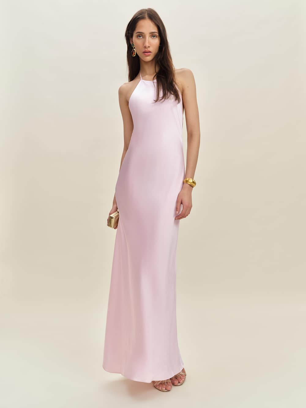 Reformation Jeany Silk Dress - Cherry Blossom