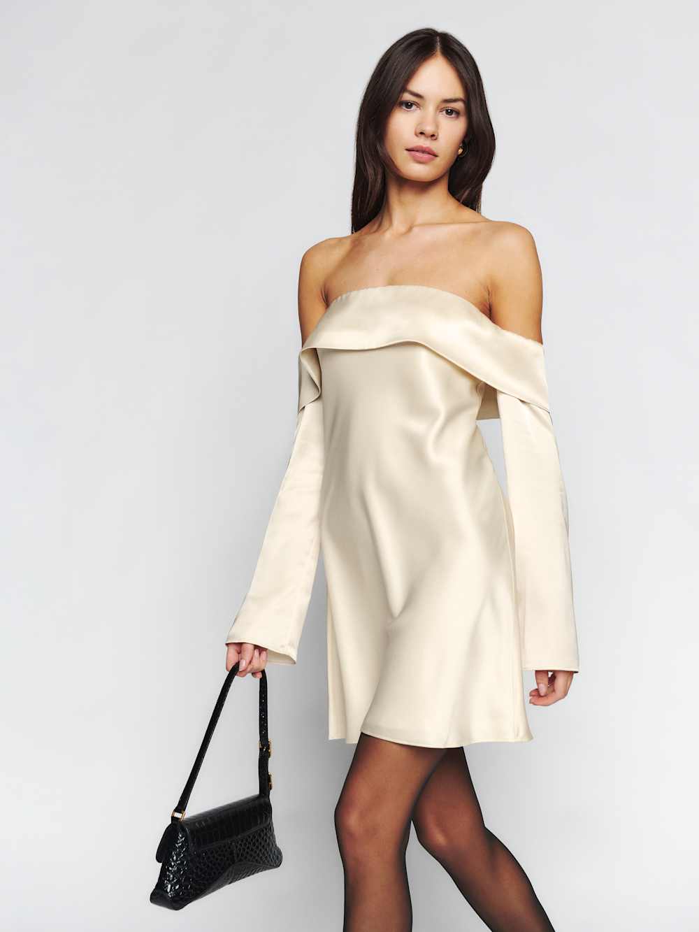 Reformation Maves Dress - Almond
