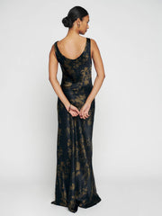 Reformation Annabelle Silk Dress - Night Garden