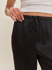 Reformation Olina Silk Pant - Black