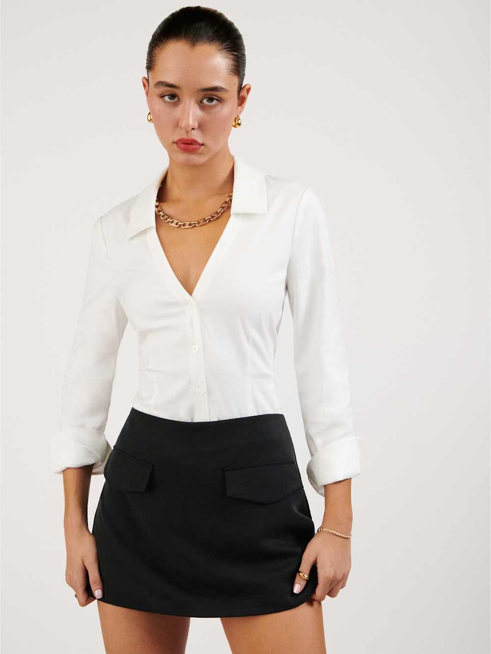 Reformation Imogen Skort - Black