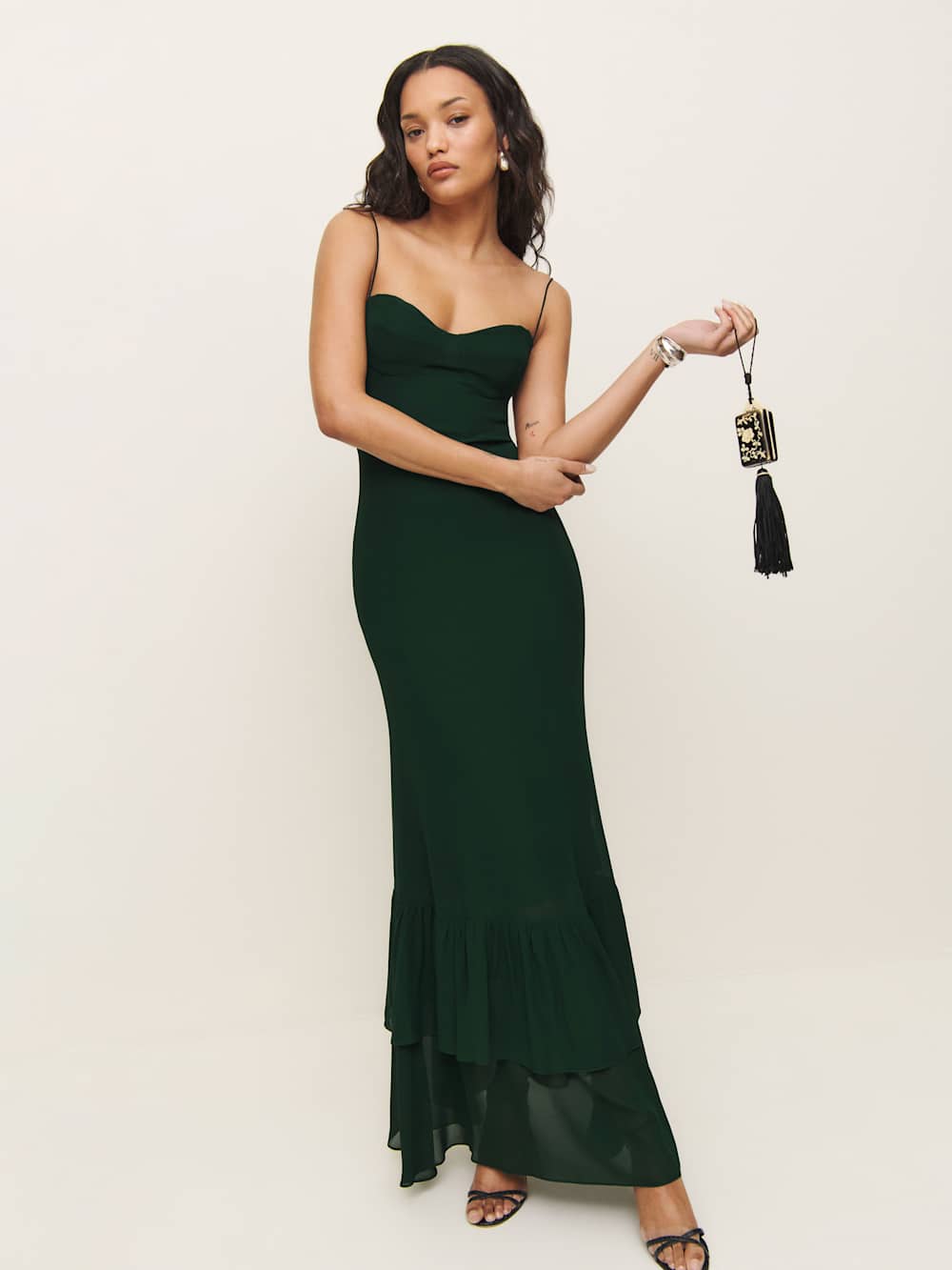 Reformation Fallon Dress - Forest
