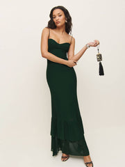 Reformation Fallon Dress - Forest