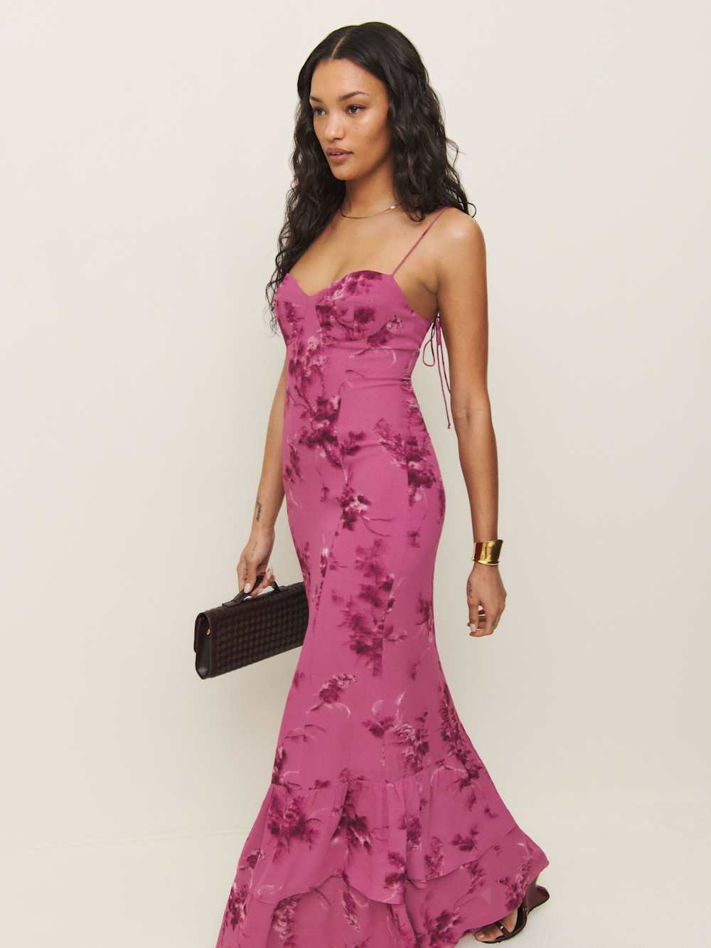Reformation Fallon Dress - Hothouse Rose