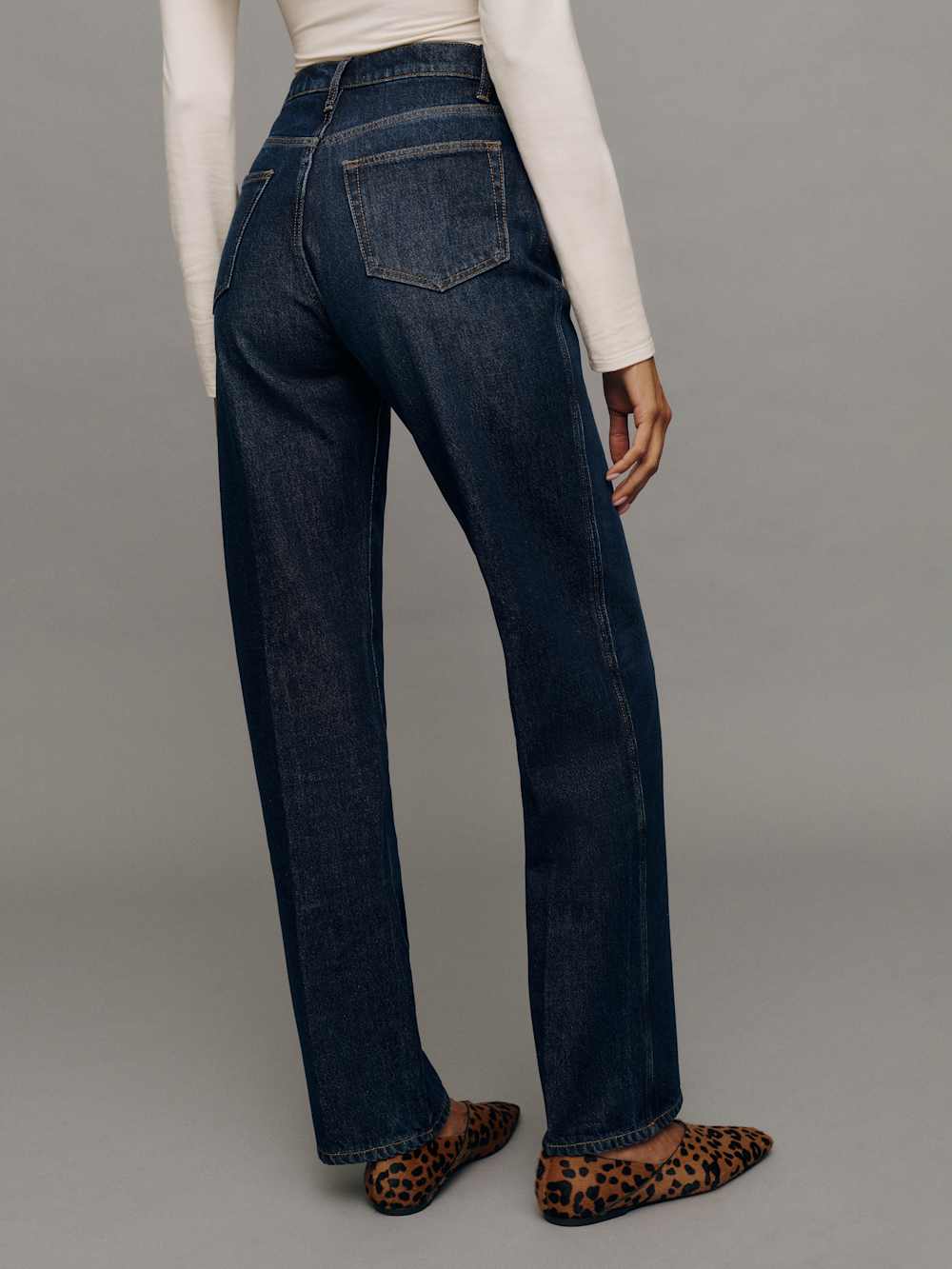 Reformation Val 90s Mid Rise Straight Jeans - Ahurani