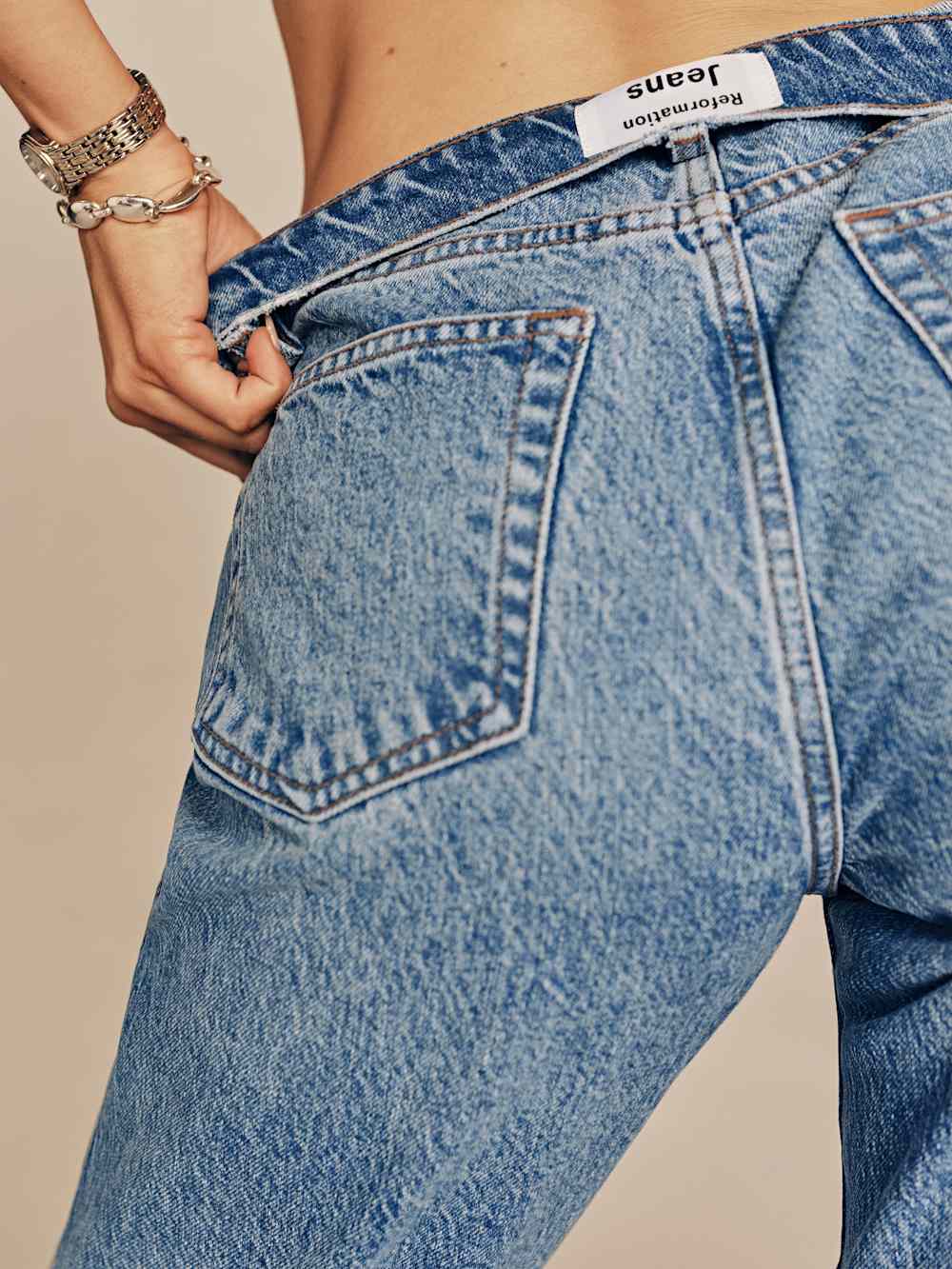 Reformation Val 90s Mid Rise Straight Jeans - Colorado