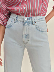 Reformation Val 90s Mid Rise Straight Jeans - Shasta
