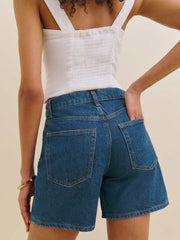 Reformation Raye Mid Rise 6” Relaxed Jean Shorts - Cleary