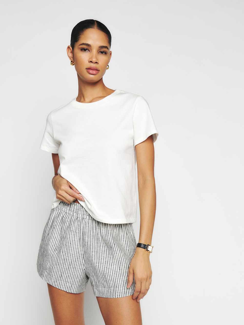 Reformation Mila Linen Short - Vineyard