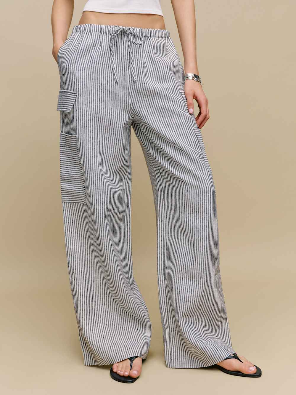 Reformation Ethan Linen Pant - Vineyard