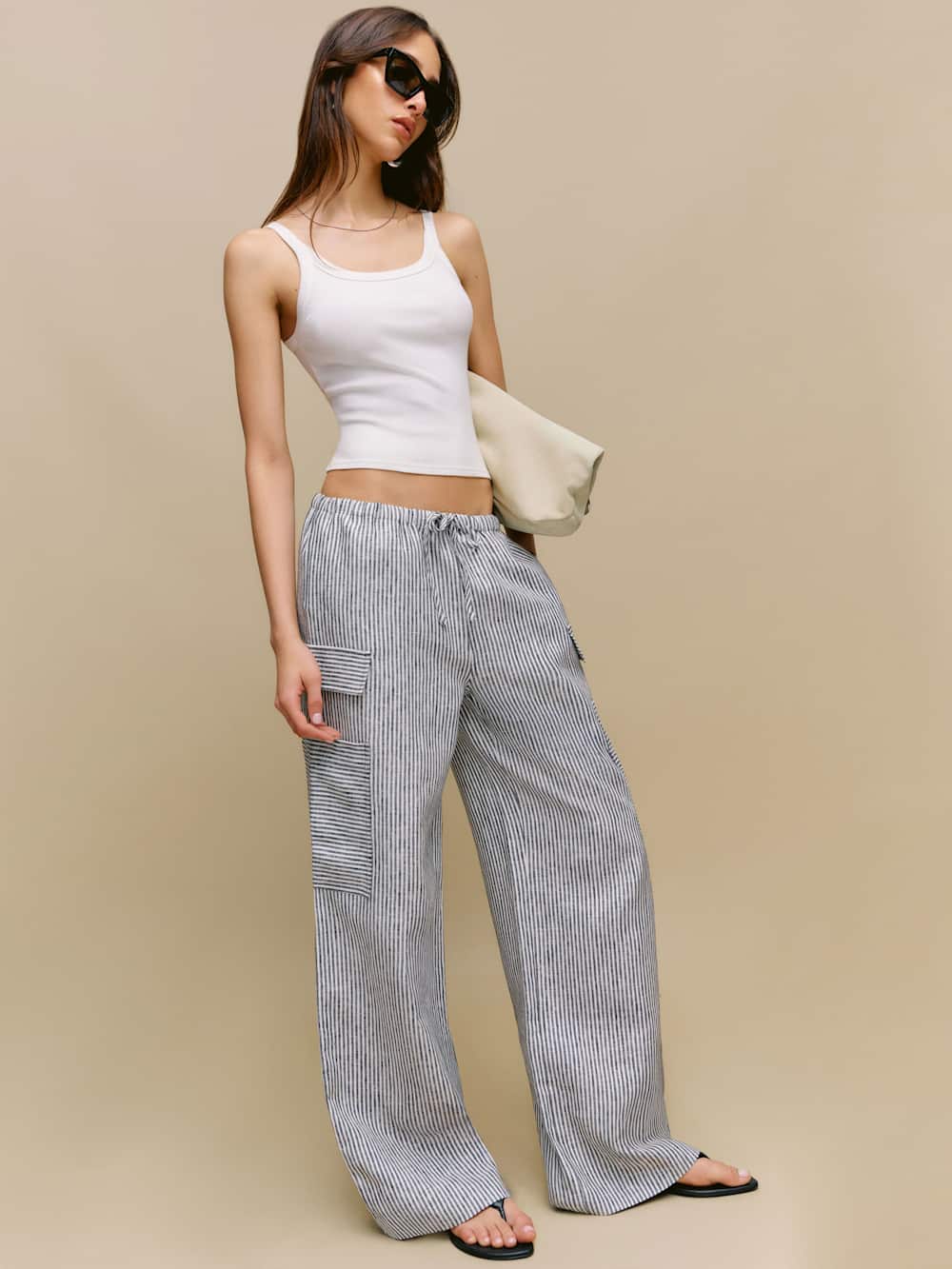 Reformation Ethan Linen Pant - Vineyard