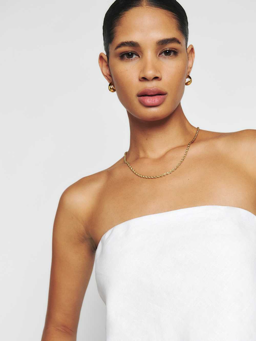 Reformation Spritz Linen Top - White