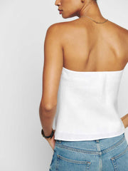 Reformation Spritz Linen Top - White
