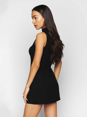 Reformation Skylar Knit Dress - Black