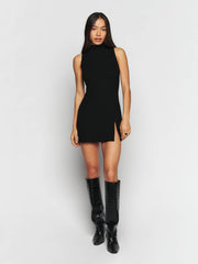 Reformation Skylar Knit Dress - Black