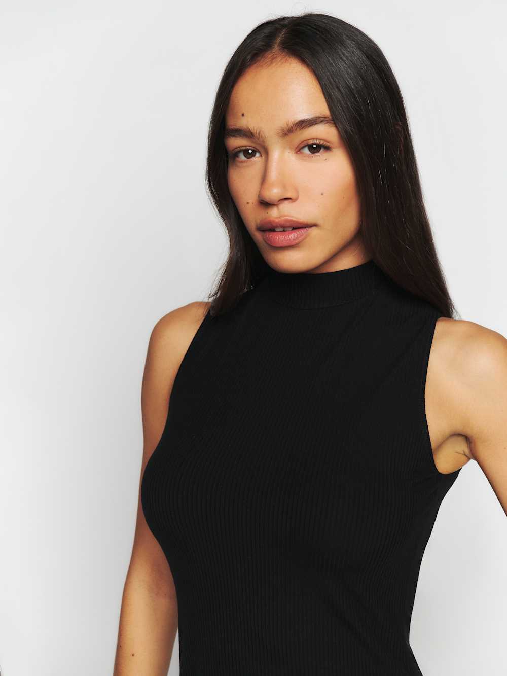 Reformation Skylar Knit Dress - Black