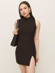 Reformation Skylar Knit Dress - Cafe