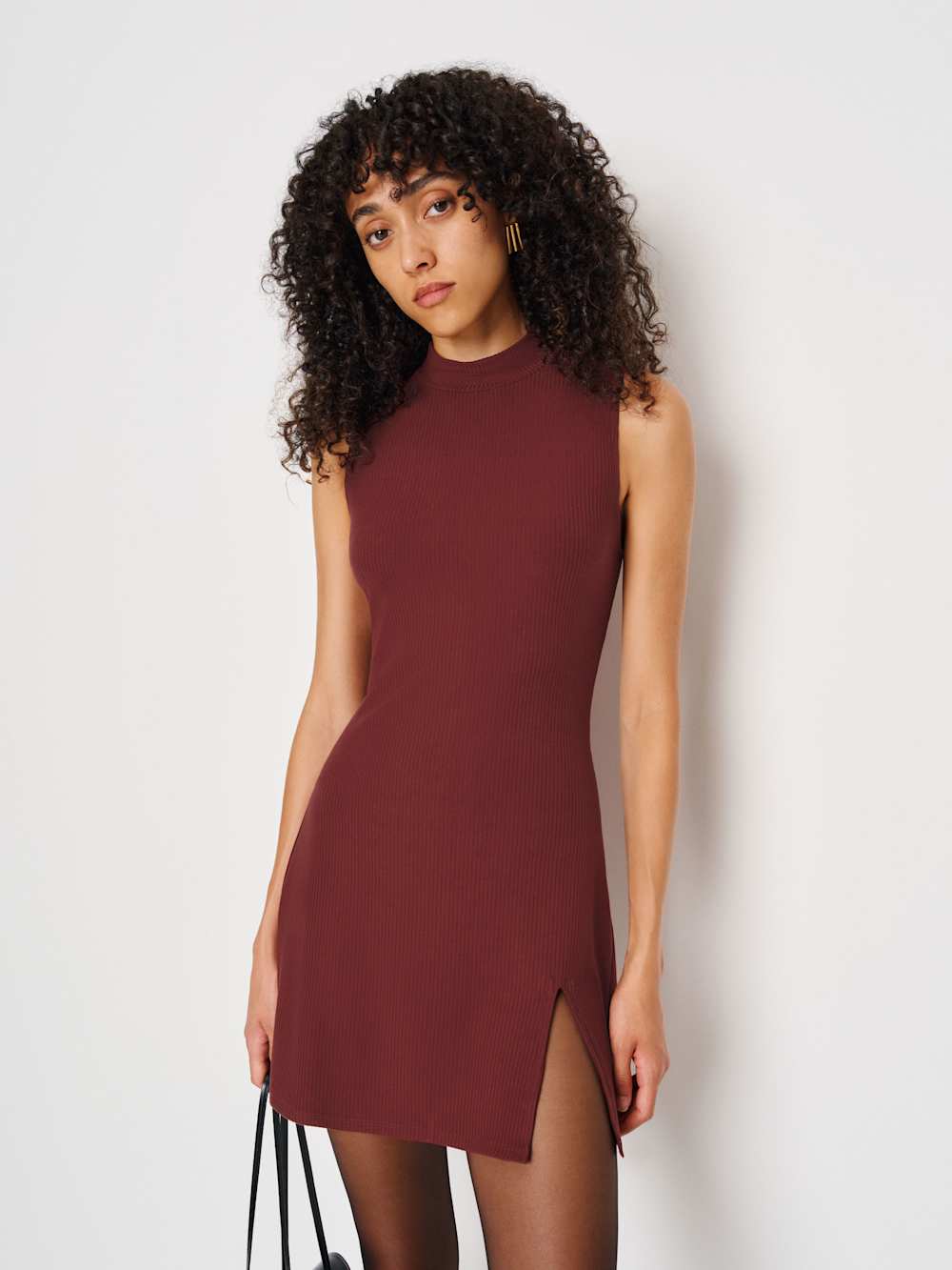 Reformation Skylar Knit Dress - Chianti