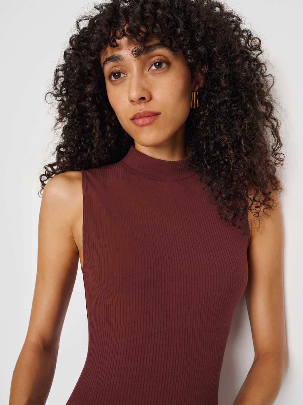 Reformation Skylar Knit Dress - Chianti