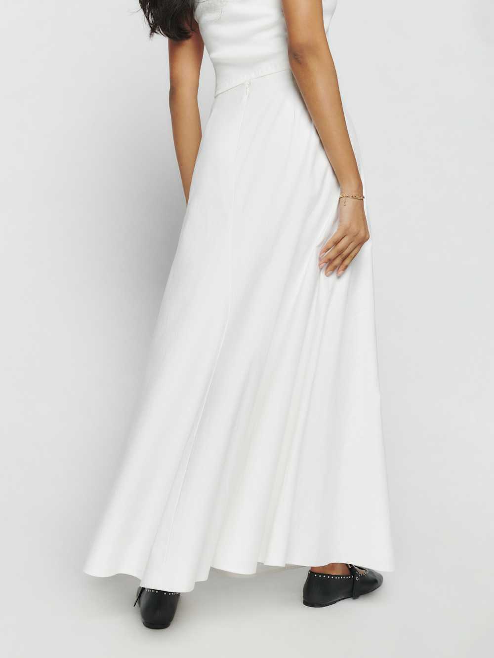 Reformation Lucy Skirt - White
