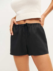 Reformation Zoey Linen Short - Black