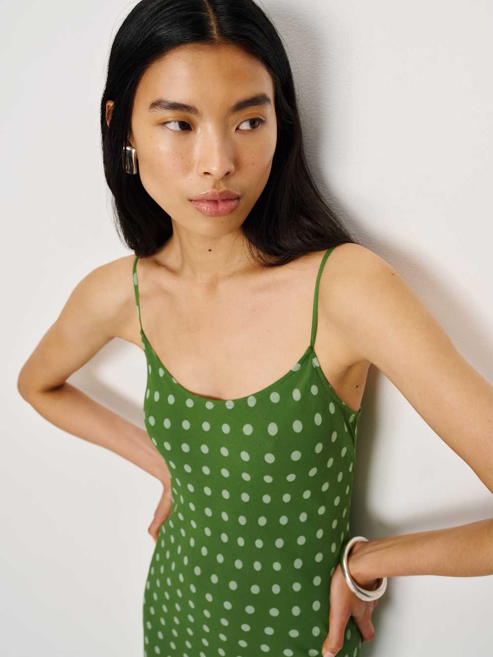 Reformation Emerick Dress - Salad Dot