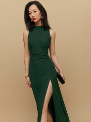 Reformation Senna Dress - Forest