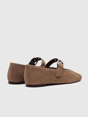 Reformation Bethany Ballet Flat - Farro Suede Studs