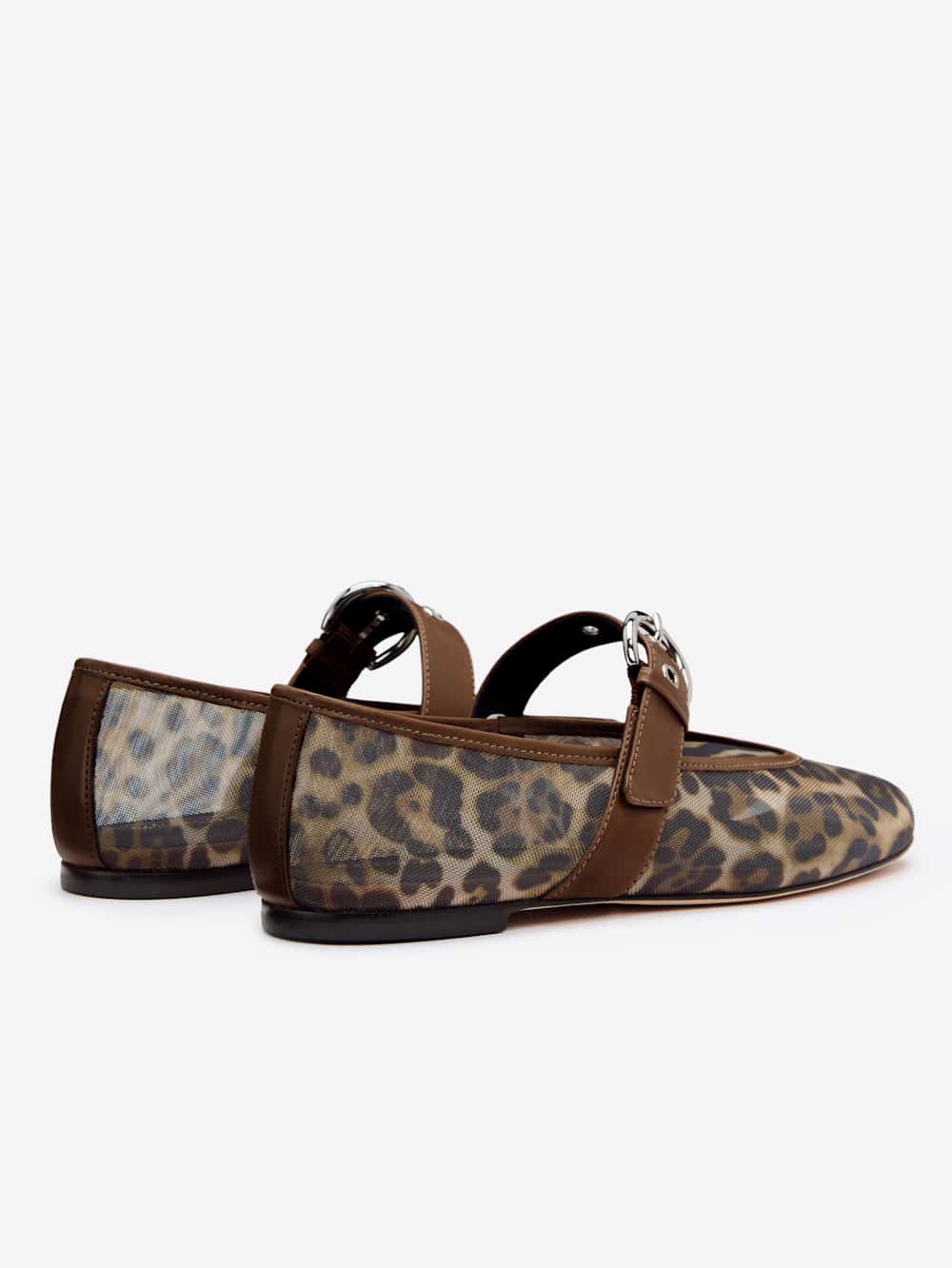 Reformation Bethany Ballet Flat - Leopard Mesh