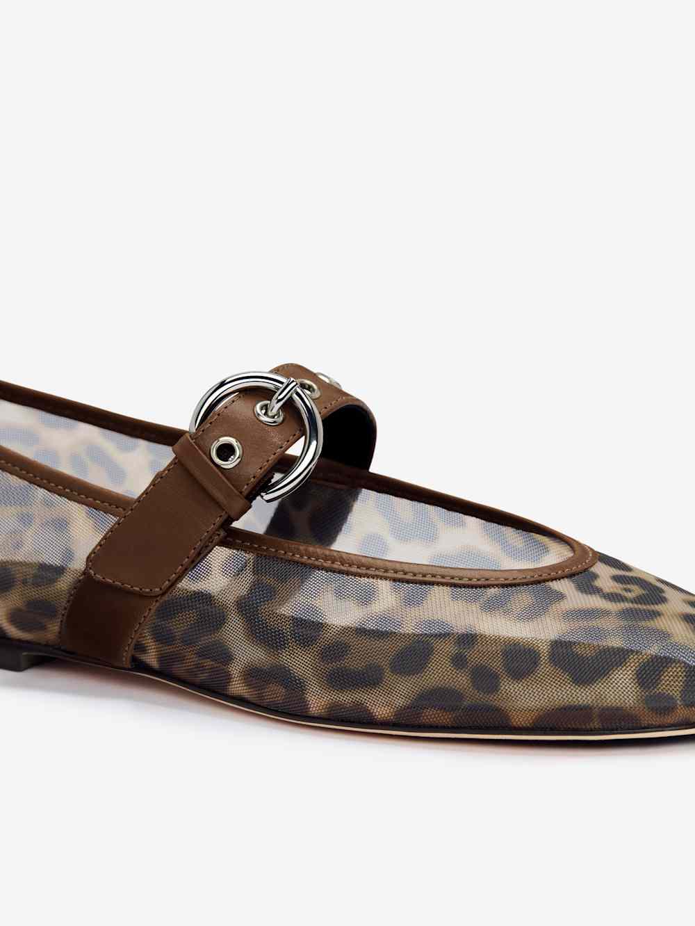 Reformation Bethany Ballet Flat - Leopard Mesh