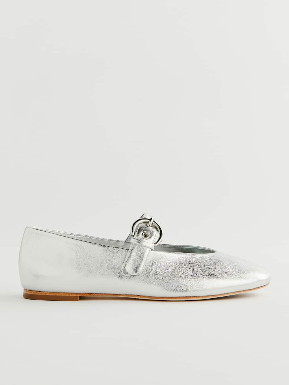 Reformation Bethany Ballet Flat - Silver