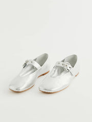 Reformation Bethany Ballet Flat - Silver